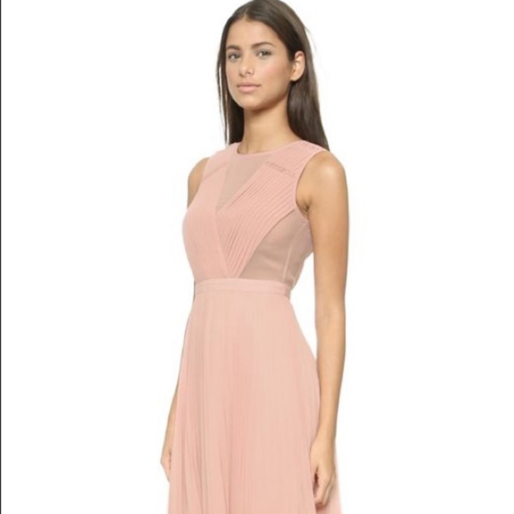 Bcbgmaxazria Deborah Dress Shadow Blush Size 4